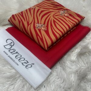 DHANAK 2PCS PRINTED EMBROIDERY