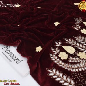 VELVET  LASER CUTWORK SHAWLS
