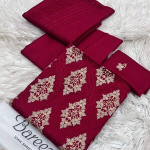 DHANAK EMBRIODRED SUIT 3PCS