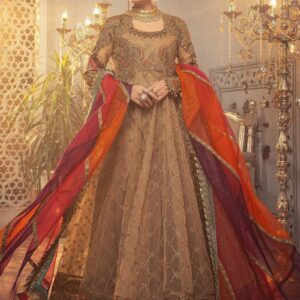 organza handwork maxi