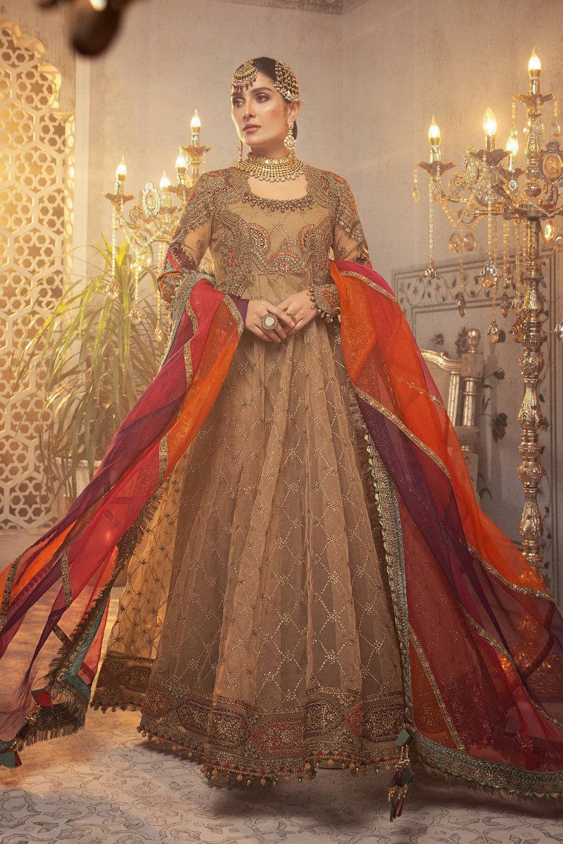 organza handwork maxi