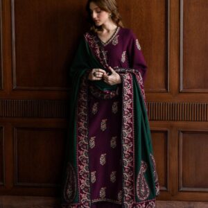 3PCS EMBROIDRED SUIT