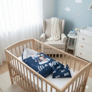 BABY CARRY NET WITH CROWN CUSHION