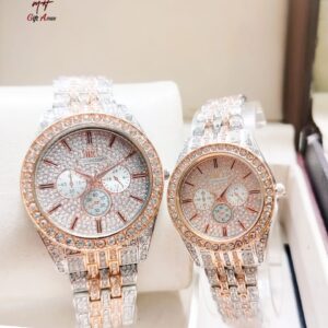 luxury stone couple watch