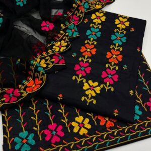 LAWN CROSS STITCH 3PCS