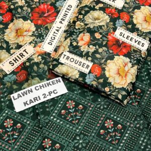 BAREEZE 2PCS EMBROIDRED LAWN SUITS